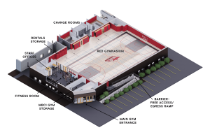 Red Gym Floorplan